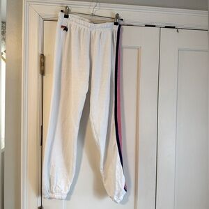 AVIATOR NATION WHITE JOGGERS